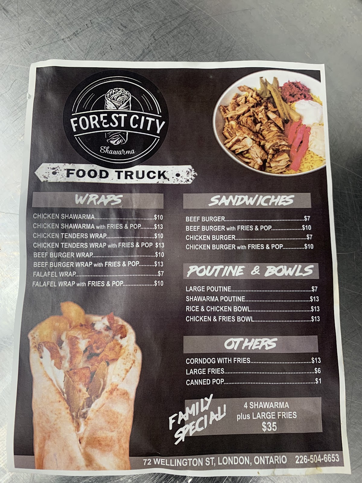 Photo of Forest City Shawarma - 72 Wellington St, London, ON N6B 2K3